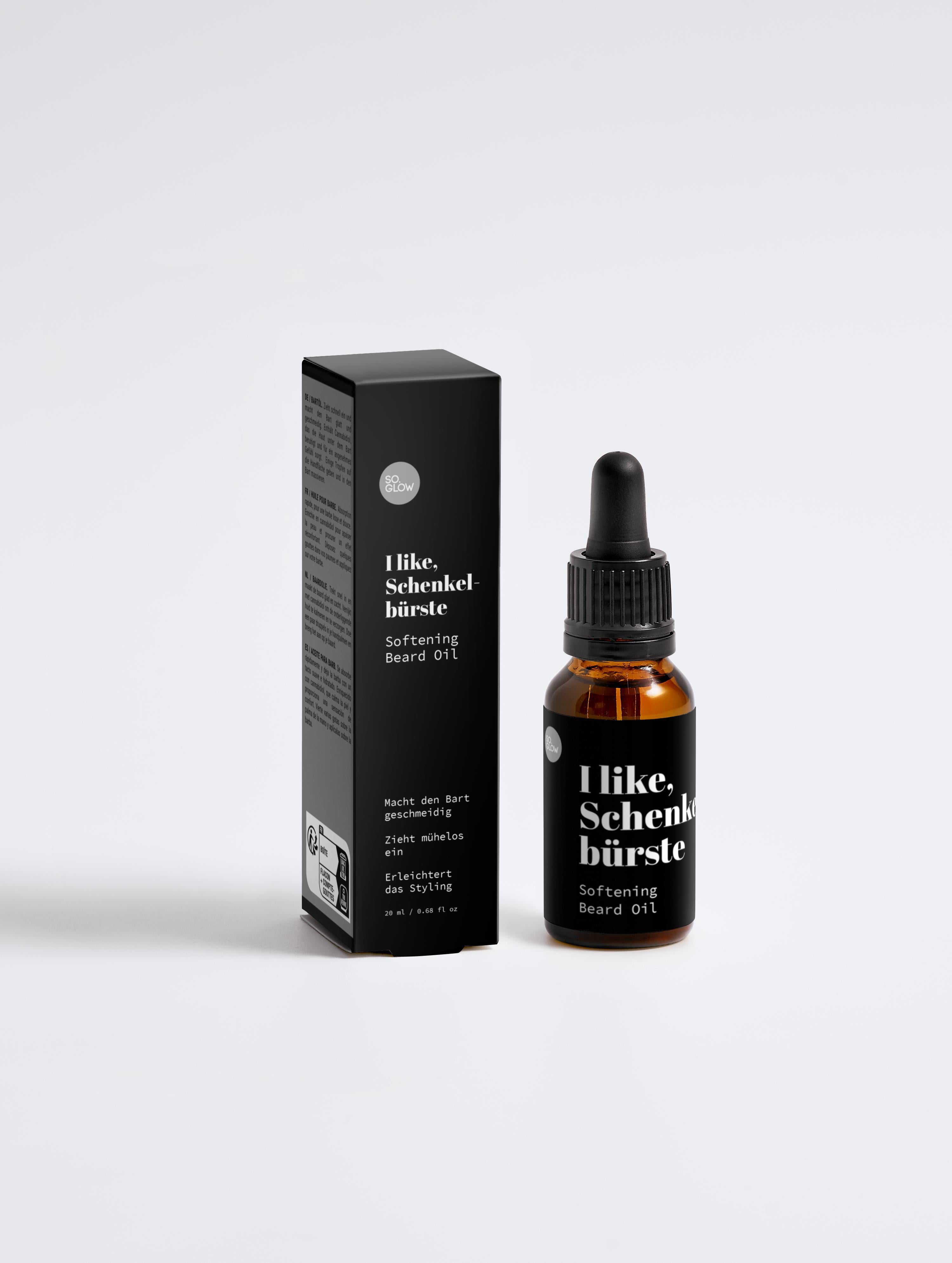 I like, Schenkelbürste | Sanft pflegendes Bartöl, 20 ml