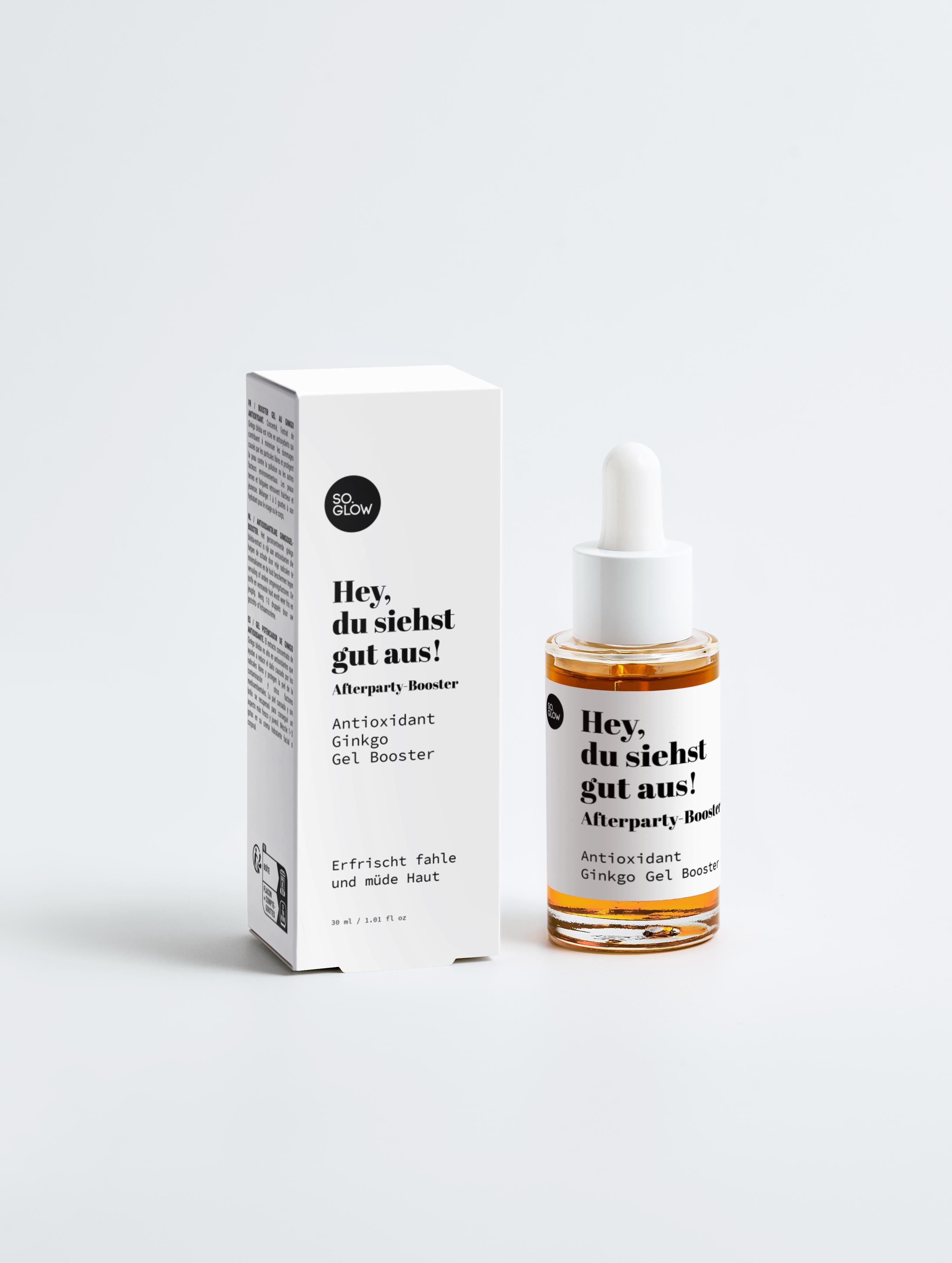 Hey, du siehst gut aus! Afterparty-Booster | Antioxidant Ginkgo Gel Booster, 30 ml