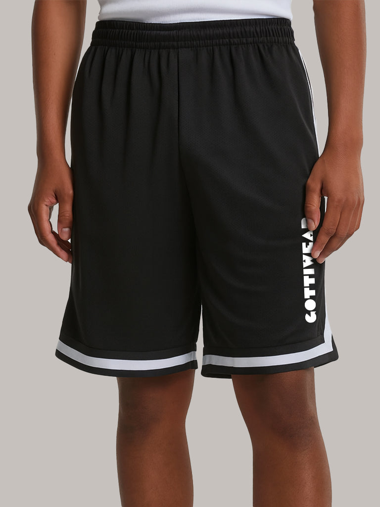 Gottiwear. Mesh Short. Big Logo. Black