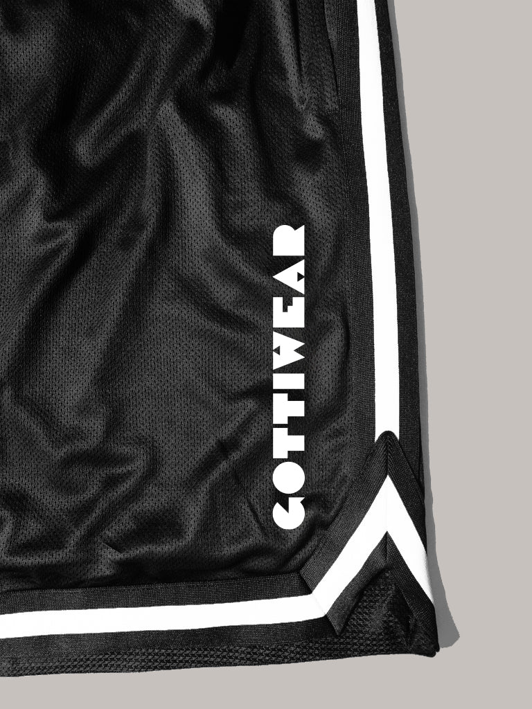 Gottiwear. Mesh Short. Big Logo. Black