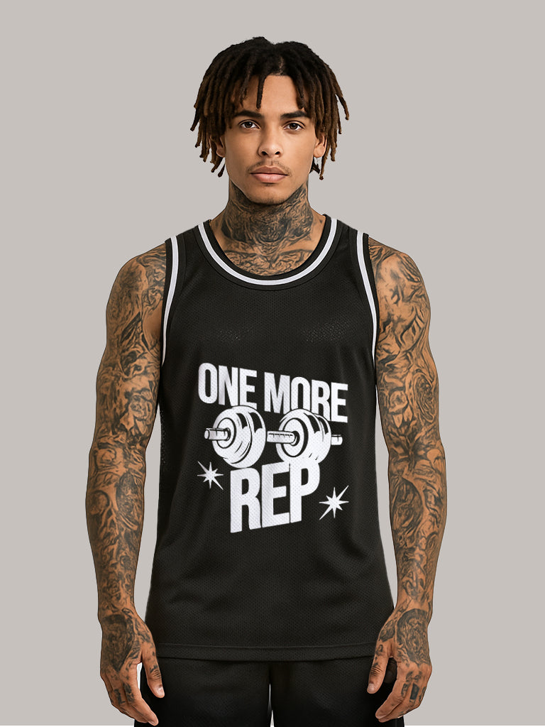 Gottiwear. One More REP. Mesh Tanktop. Black