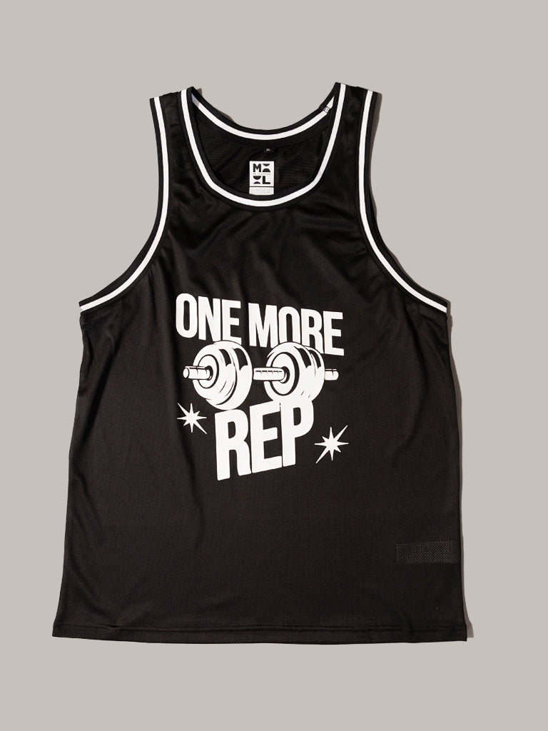 Gottiwear. One More REP. Mesh Tanktop. Black