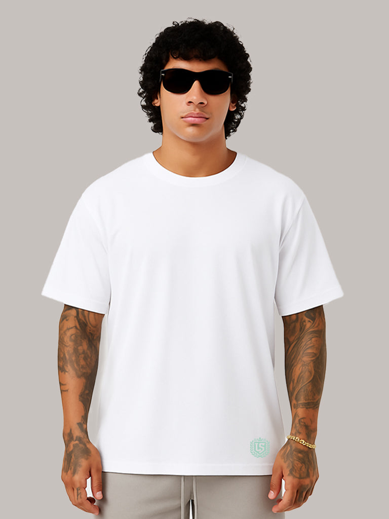 Mr. Lifestyler. Palmen Oversize Tee. White