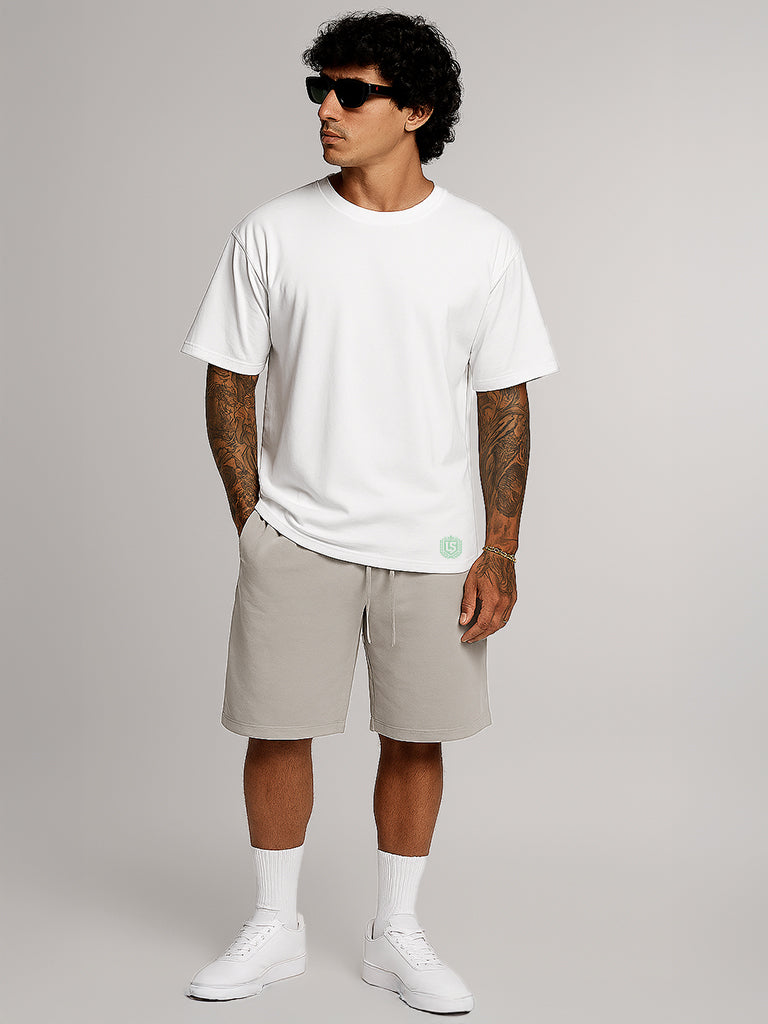 Mr. Lifestyler. Palmen Oversize Tee. White