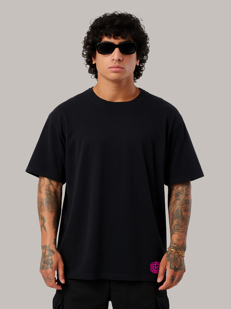 Mr. Lifestyler. Palmen Oversize Tee. Black