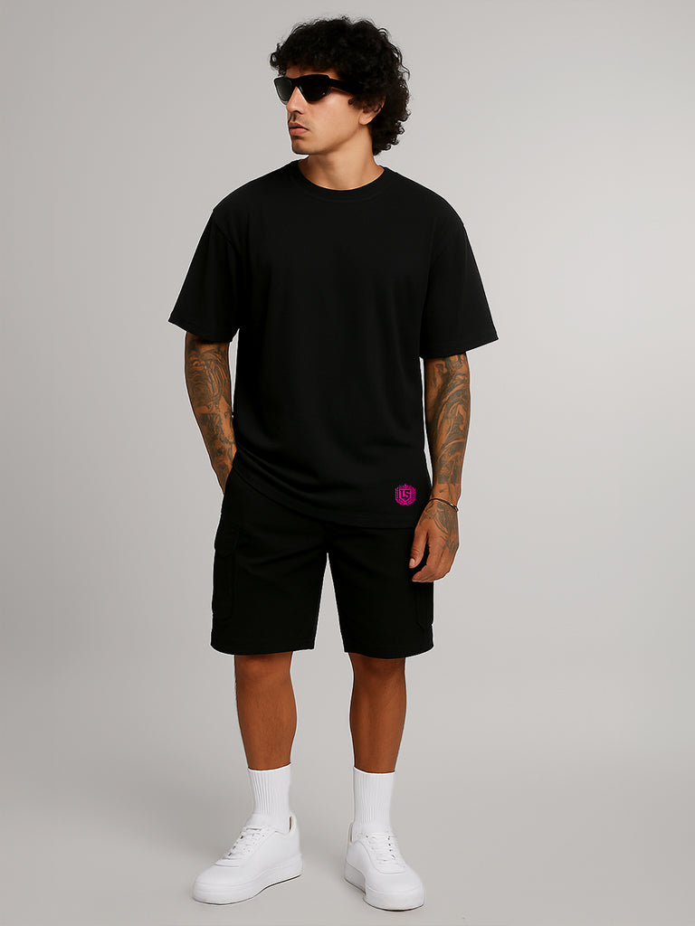 Mr. Lifestyler. Palmen Oversize Tee. Black