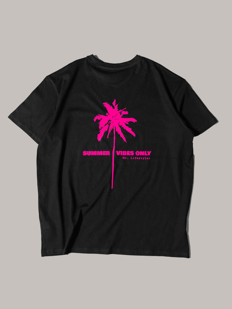 Mr. Lifestyler. Palmen Oversize Tee. Black