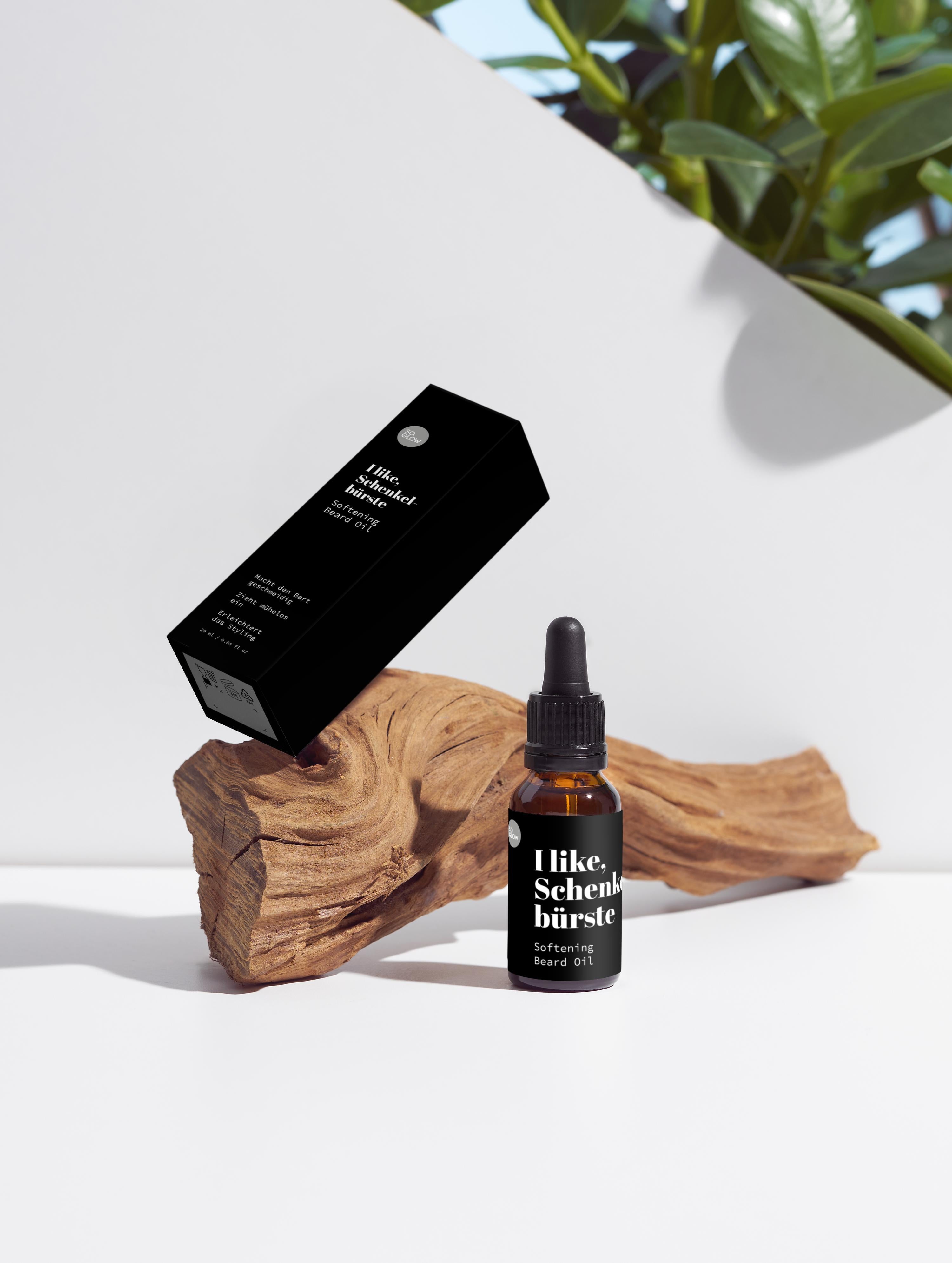 I like, Schenkelbürste | Sanft pflegendes Bartöl, 20 ml