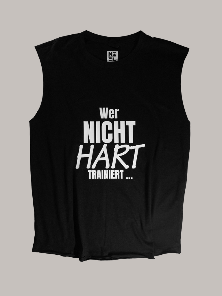 Gottiwear. Wer nicht hart trainiert, ist ein Ar***hloch. Open Edge Tanktop.